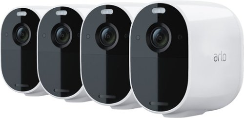 Arlo - Essential Spotlight Camera – Indoor/Outdoor Wire-Free 1080p Security Camera (4-pack) - White