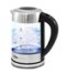 Elite Gourmet - 1.7L Electric Programmable Cordless Glass Kettle - silver-Front_Standard
