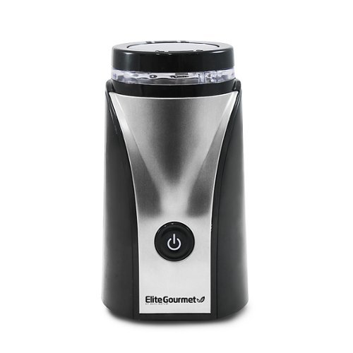 Elite Gourmet - 150w Coffee and Spice Grinder - Black-Front_Standard 