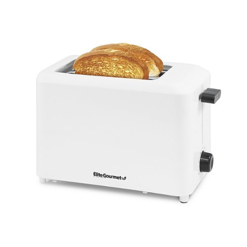 Elite Gourmet - 2 Slice Cool-Touch Toaster - White-Front_Standard 