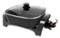 Elite Gourmet - 12" Electric Skillet with Glass Lid - Black-Front_Standard