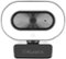 Aluratek - LIVE 1080 HD Webcam with Ring Light, Auto Focus and Directional Noise Cancelling Mic - Black-Front_Standard