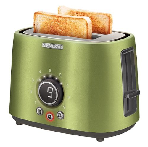 Sencor - 2-Slice Wide-Slot Toaster - Light Green-Angle_Standard 