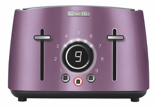 Sencor - 4-Slice Wide-Slot Toaster - Violet