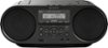 Sony - CD Boombox - Black-Front_Standard