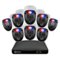 Swann - 8 Channel 1TB, 8x 1080p Enforcer™ Cameras w/ Police Style Flashing Lights & Color Night Vision - White-Front_Standard