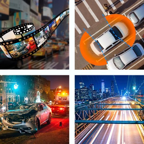 Rexing V3 Plus Front and Cabin Dash Cam with Built-in GPS Wi-Fi Connect - Black GLOBAL SHIPPING