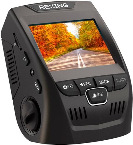 Rexing V1P Plus 4K UHD Front and Rear Dash Cam with Wi-Fi - Black GLOBAL SHIPPING