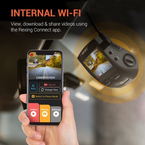 Rexing V1P Plus 4K UHD Front and Rear Dash Cam with Wi-Fi - Black BUY IN SAUDI ARABIA