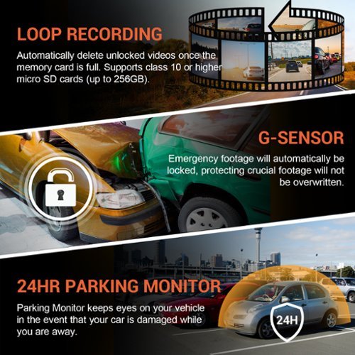 Rexing V1P Plus 4K UHD Front and Rear Dash Cam with Wi-Fi - Black BUY IN CANADA