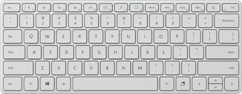 Microsoft - Designer Compact Wireless Keyboard - Glacier
