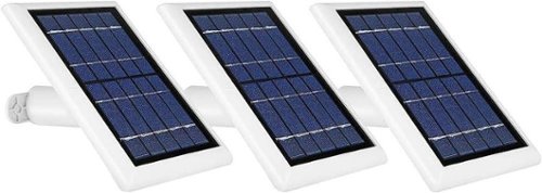 Wasserstein - Solar Panel for Arlo Ultra 2 and Arlo Pro 4 Surveillance Cameras (3-Pack) - White