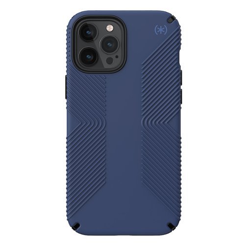 

Speck - Presidio 2 Grip Hard Shell Case for iPhone 12 Pro Max - Coastal Blue/Black