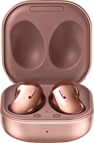Samsung - Geek Squad Certified Refurbished Galaxy Buds Live True Wireless Earbud Headphones - Bronze