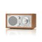 Tivoli Audio - Model One Bluetooth Shelf Speaker with Wood Finish - Cherry/Silver-Front_Standard