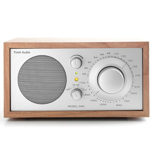 Tivoli Audio - Model One Shelf Speaker with Wood Finish - Cherry/Silver-Front_Standard 
