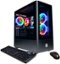 CyberPowerPC - Gamer Xtreme Gaming Desktop - Intel Core i7-10700F - 16GB Memory - NVIDIA GeForce RTX 2060 SUPER - 1TB HDD + 500GB SSD - Black-Angle_Standard