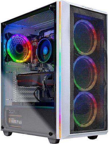  Skytech Gaming - Chronos Gaming Desktop - AMD Ryzen 7 3700X - 16GB Memory - AMD Radeon RX 5700 XT - 1TB SSD - White