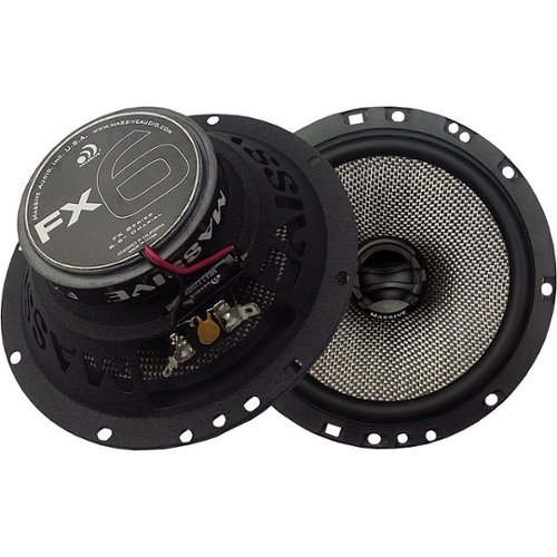 Massive Audio - FX6 6.5" 2-Way Speaker Pair - Black