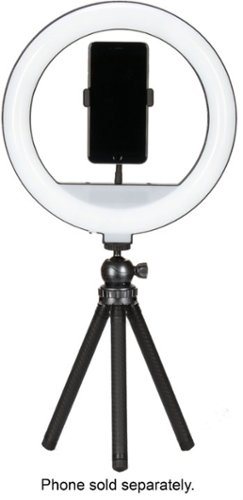 Sunpak 12” Bi-Color Tabletop or Handheld Vlogging Kit with Bluetooth Remote for Smartphones and Compact Cameras - Black WORLDWIDE DELIVERY