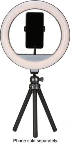 Sunpak 12” Bi-Color Tabletop or Handheld Vlogging Kit with Bluetooth Remote for Smartphones and Compact Cameras - Black GLOBAL SHIPPING