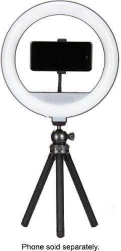 Sunpak - 12  Bi-Color Tabletop or Handheld Vlogging Kit with Bluetooth Remote for Smartphones and Compact Cameras