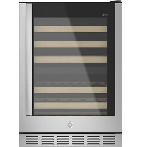 GE Profile - 44-Bottle Dual Zone Wine Center - Stainless steel