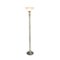 Elegant Designs - 1 Light Torchiere Floor Lamp with Marbleized White Glass Shade - Antique Brass-Front_Standard