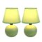 Simple Designs - Mini Ceramic Globe Table Lamp 2 Pack Set-Front_Standard