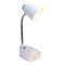 Limelights - Gooseneck Organizer Desk Lamp with iPad Tablet Stand Book Holder - White-Front_Standard