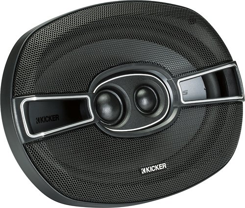  KICKER - KS Series 6&quot; x 9&quot; 3-Way Car Speakers with Polymer Cones (Pair) - Black