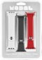 Modal™ - Silicone Watch Band for Apple Watch 42, 44, 45mm (Series 1-8) and Apple Watch Ultra 49mm (3 Pack) - Candy apple red, snow white and stormy gray-Angle_Standard