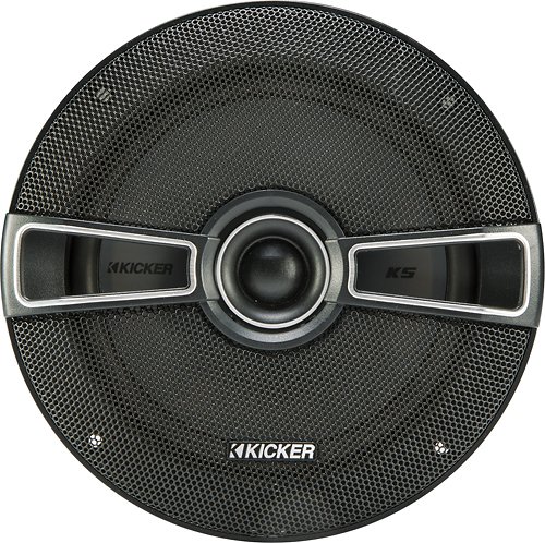  KICKER - KS Series 6-1/2&quot; 2-Way Coaxial Car Speakers with Polymer Cones (Pair) - Black