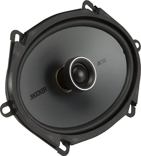  KICKER - KS Series 6&quot; x 8&quot; 2-Way Coaxial Car Speakers with Polymer Cones (Pair) - Black