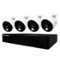 Night Owl - 12 Channel Wired DVR with 4 Wired 4K Ultra HD Spotlight Cameras and 1TB Hard Drive - White-Front_Standard