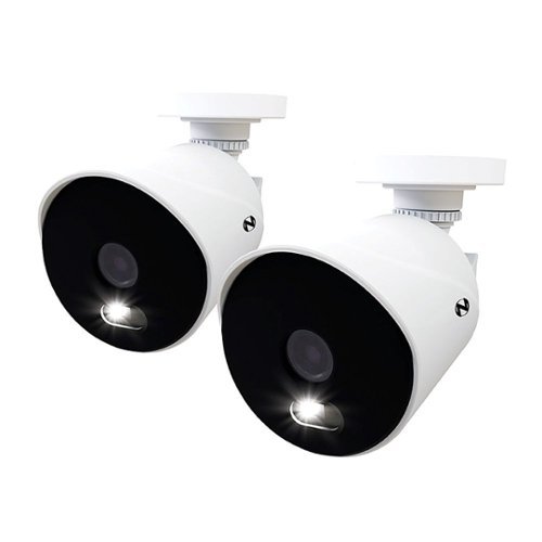 Night Owl - Wired Add On 4K Ultra HD Spotlight Cameras (2-Pack) - White