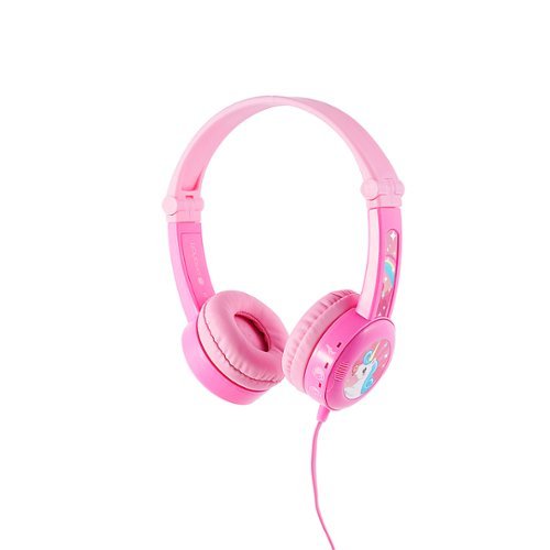 BuddyPhones - Travel Wired On-Ear Headphones - Pink