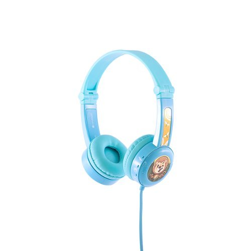 BuddyPhones - Travel Wired On-Ear Headphones - Blue
