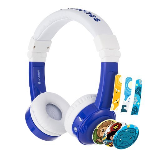BuddyPhones - Inflight Wired On-Ear Headphones - Blue