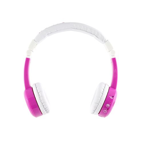 BuddyPhones Inflight Wired On-Ear Headphones - Purple GLOBAL SHIPPING