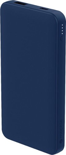 mophie - Powerstation 8,000 mAh Portable Charger for Most USB-Enabled Devices - Navy