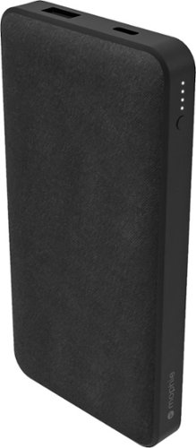mophie - Powerstation PD (Fast Charge) 10,000 mAh Portable Charger for Most USB-Enabled Devices - Black