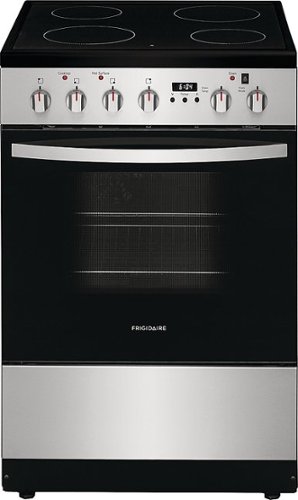Frigidaire - 1.9 Cu. Ft. Freestanding Electric Smoothtop Range - Stainless steel