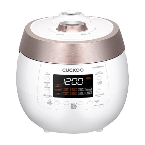 CUCKOO ELECTRONICS - Cuckoo 6 cup Twin Pressure Heating Plate Rice Cooker & Warmer CRP-RT0609FW - White