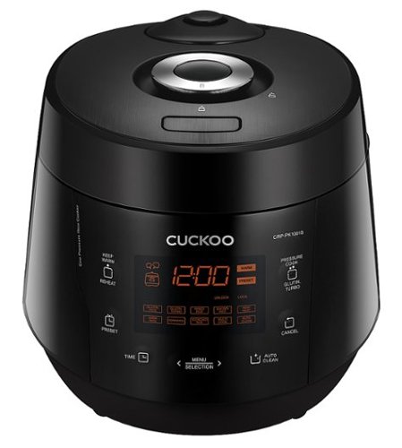 CUCKOO ELECTRONICS - Cuckoo 10 cup Heating Plate Pressure Rice Cooker & Warmer CRP-PK1001S - Black