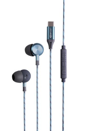 Boompods - Type C Digibuds Wired In-Ear Headphones - Ice Blue