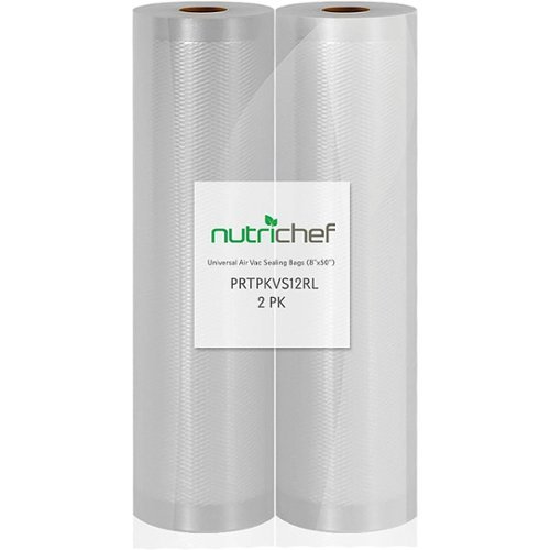 NutriChef Vacuum Sealer Food Storage Rolls 8" X 50' PRTPKVS12RL - Clear - Clear
