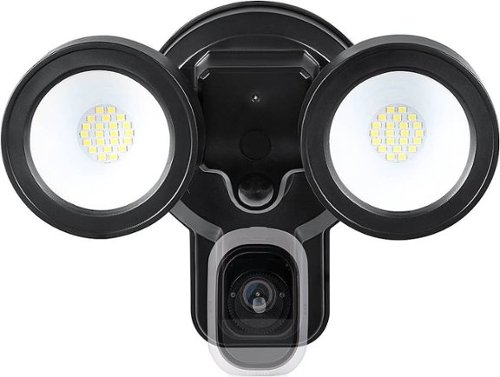 Wasserstein - Floodlight with Charger for Arlo Pro and Arlo Pro 2 Surveillance Cameras - Black