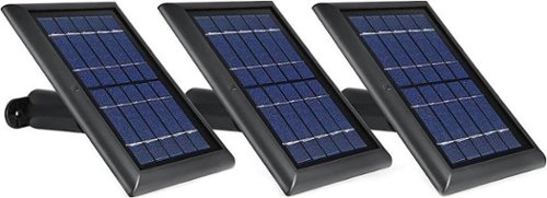 Wasserstein - Solar Panel for Blink Outdoor Camera (3-Pack) - Black