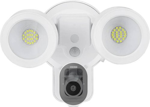 Wasserstein - Floodlight with Charger for Arlo Ultra, Arlo Ultra 2, Arlo Pro 3 and Arlo Pro 4 Surveillance Cameras - White